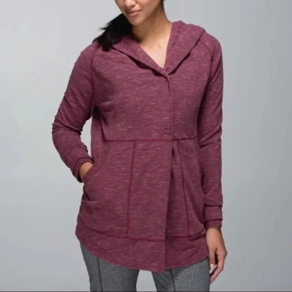 Lululemon  Athletica Find Your Centre Wrap Hooded jacket Sz 6 - Picture 1 of 12